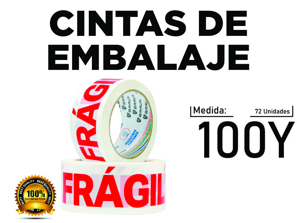 Cintas de embalajes fragil 100Y WEB