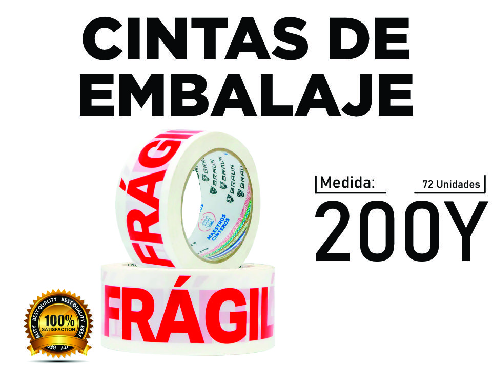 Cintas de embalajes fragil 200Y WEB