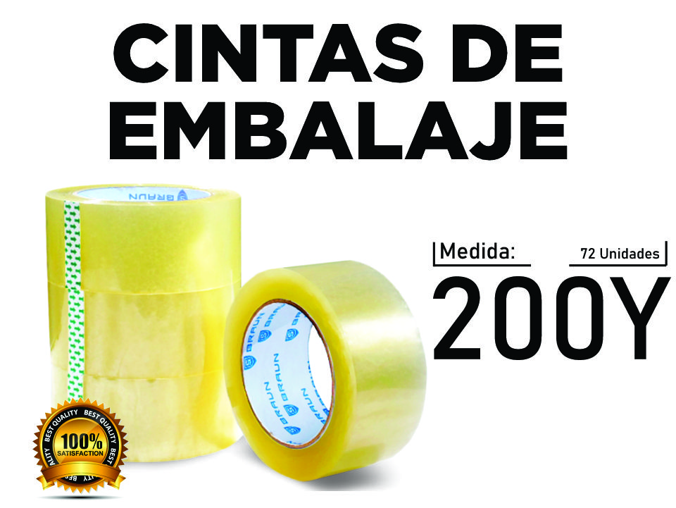 Cintas de embalajes transparentes 200Y WEB